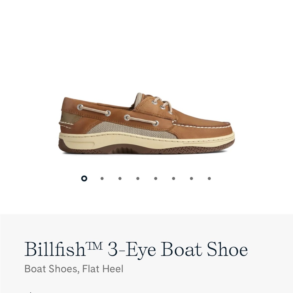 Sperry Billfish 3-Eye Boat Shoe in Saddle Brown and Cream